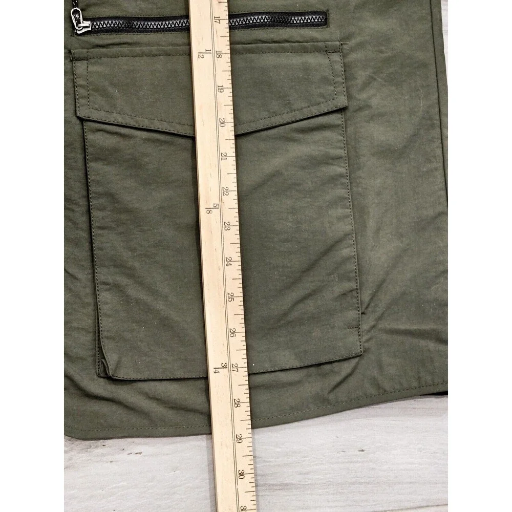 Eddie Bauer Men’s Utility Vest XL Olive Green Multi Pocket Outdoor